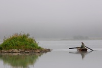 Mlhavé ráno na rybách